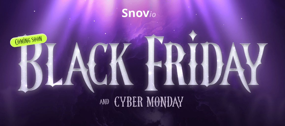 Snov.io black friday deal 2025 banner