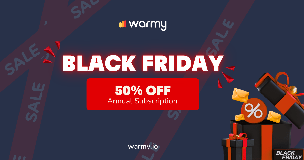 Warmy.io Black Friday deal 2024 banner