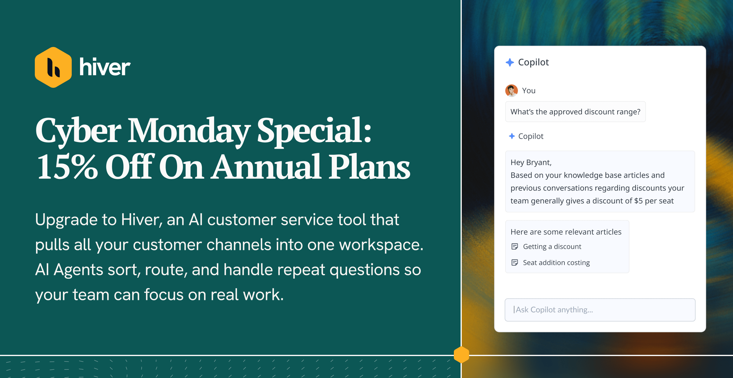 Hiver black friday 2025 banner