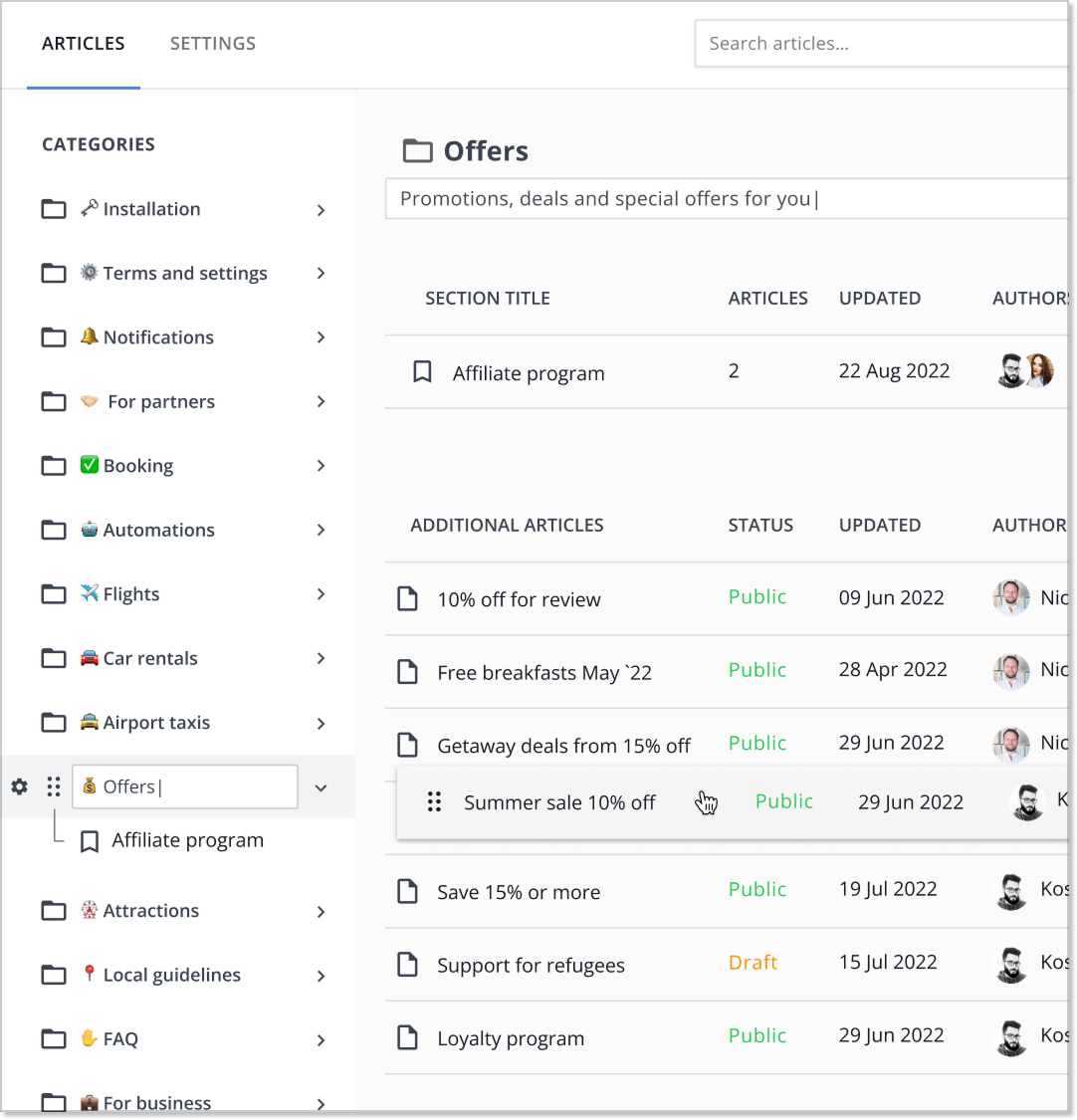 HelpCrunch knowledge base software for knowledge management vs. content management