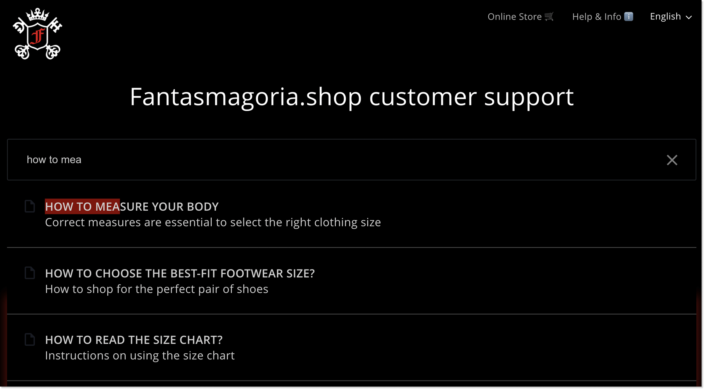 powerful search bar built with HelpCrunch