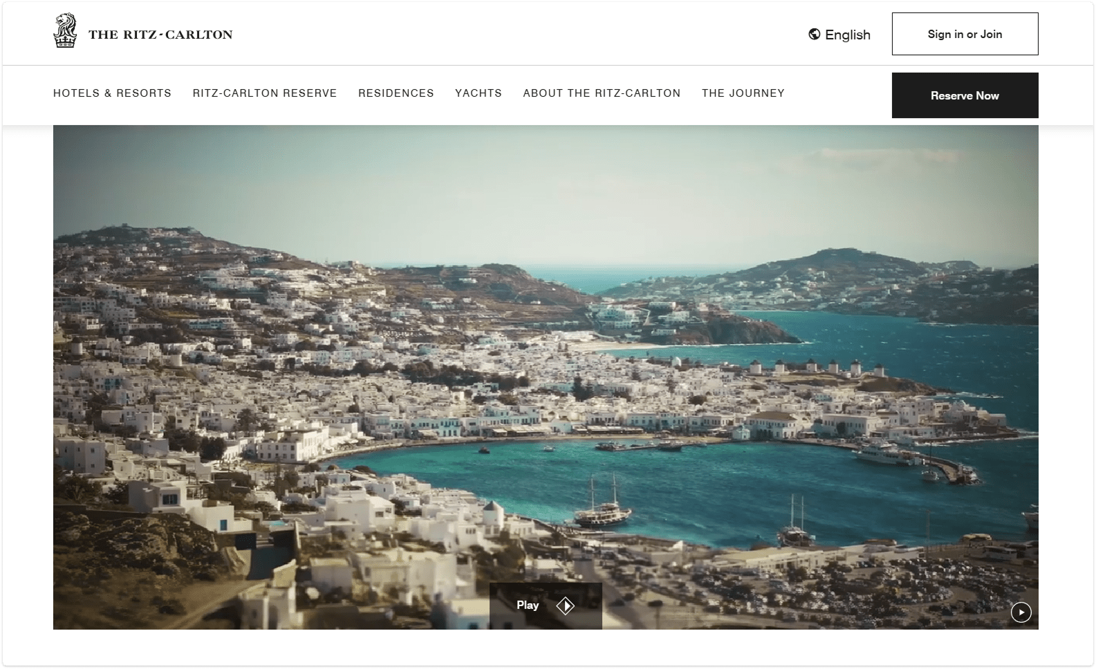 the ritz-carlton home page