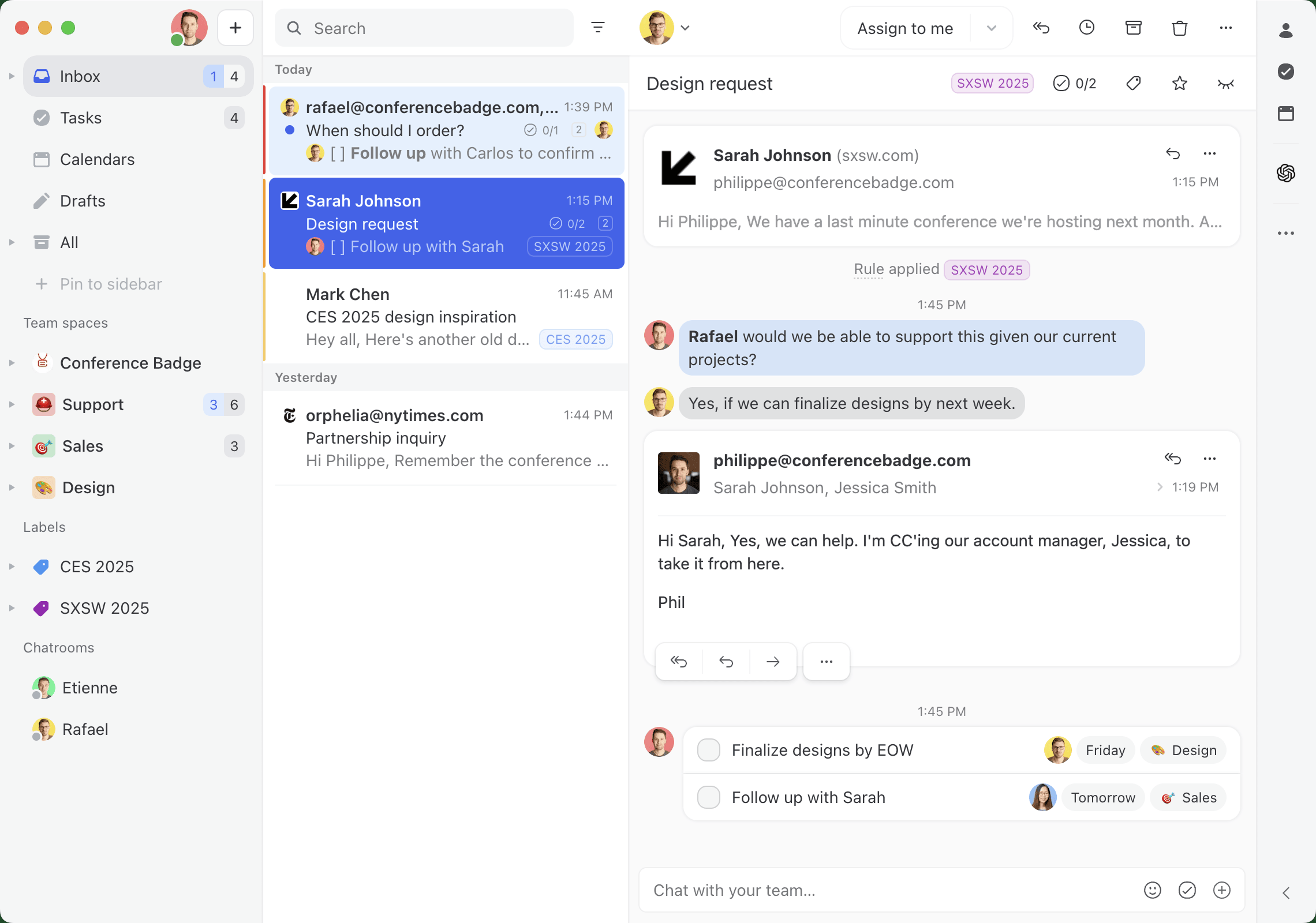 Missive helpdesk software
