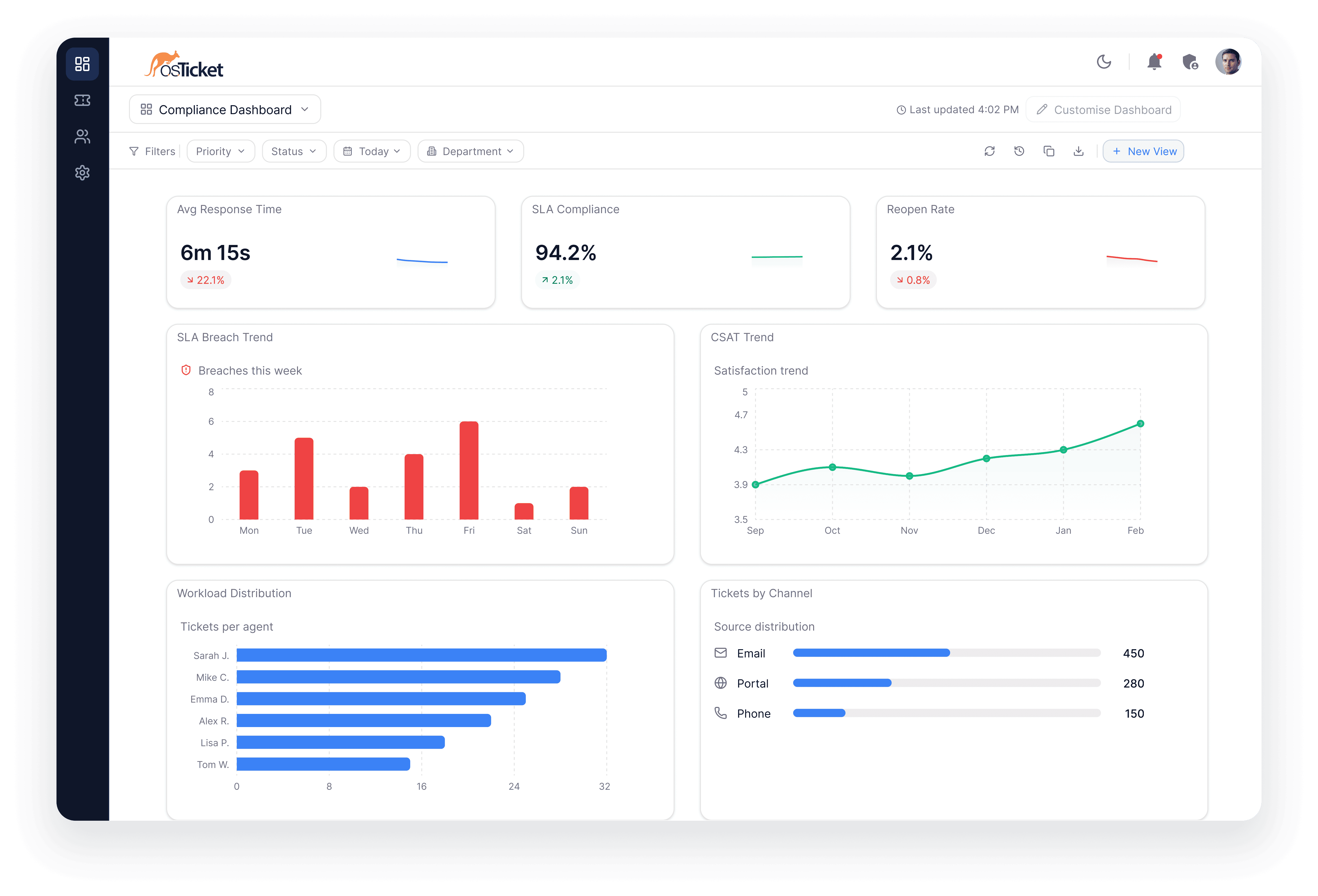 osTicket helpdesk software