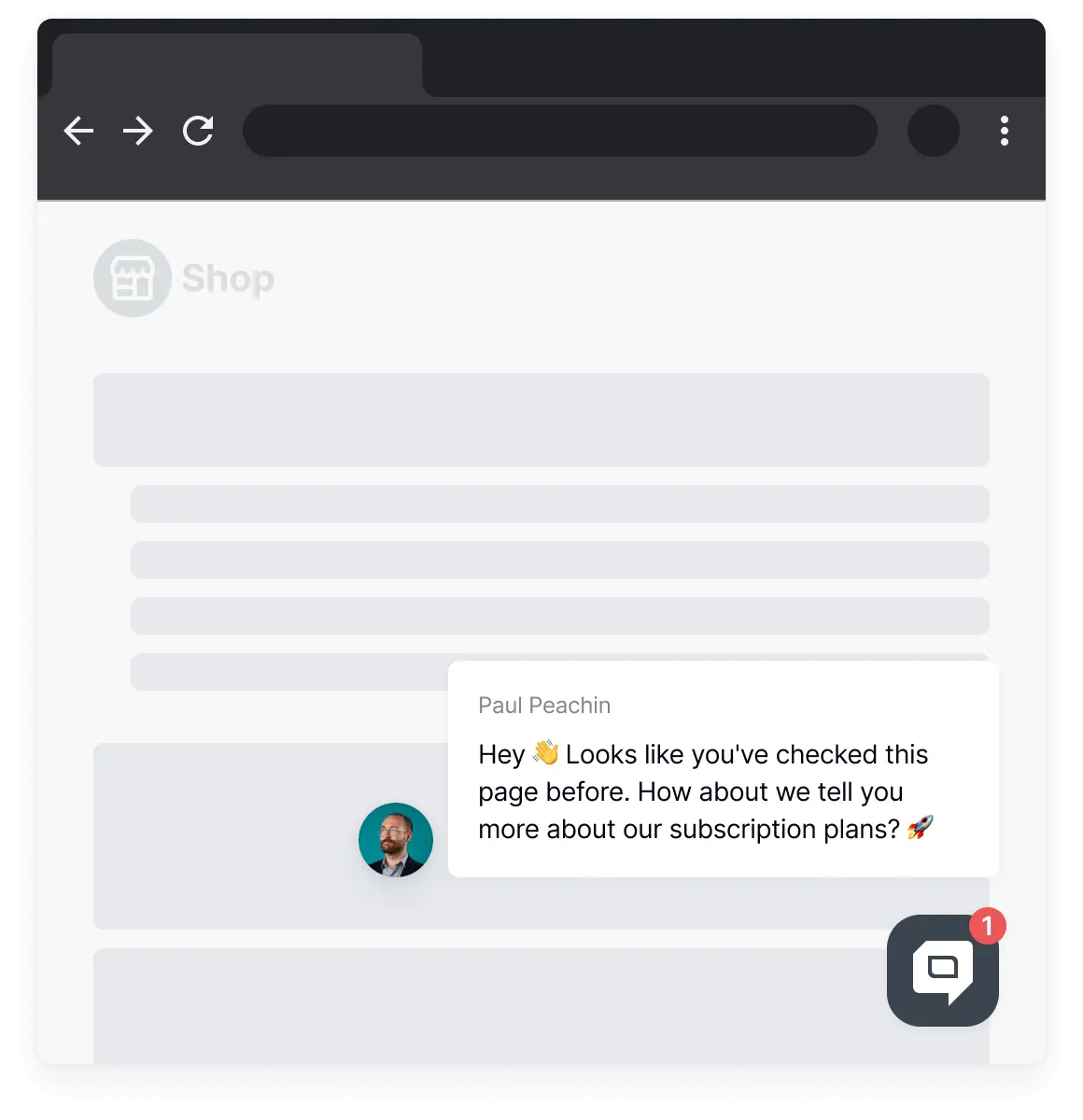 Proactive auto message in live chat by HelpCrunch