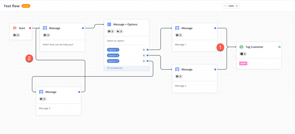 Merging chatbot flows