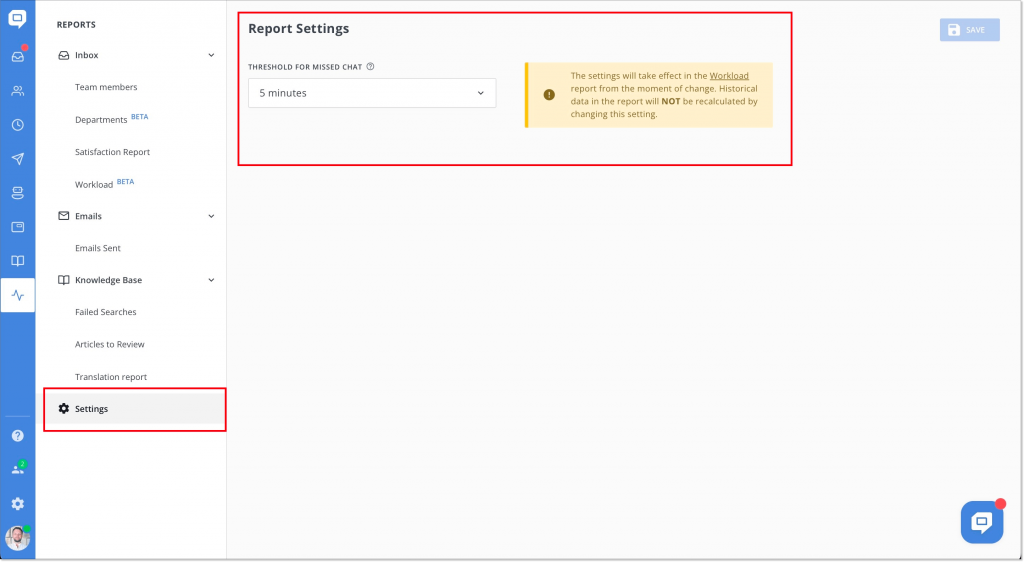 Missing chat_period of time_HelpCrunch
