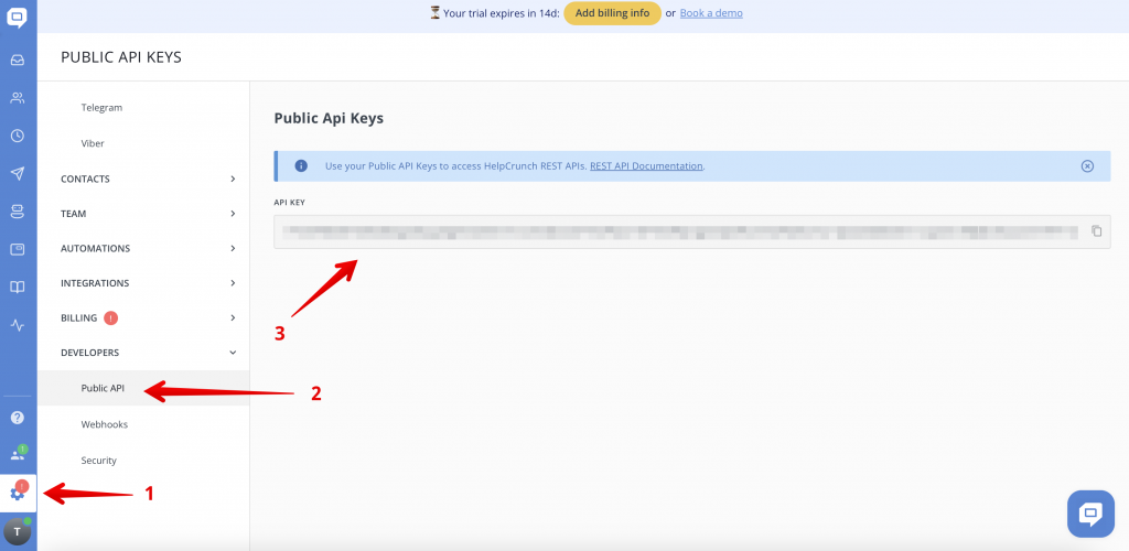 Public rest API